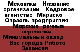 Механики › Название организации ­ Кадровое агентство "Мариско-2" › Отрасль предприятия ­ Морские, речные перевозки › Минимальный оклад ­ 1 - Все города Работа » Вакансии   . Тамбовская обл.,Моршанск г.